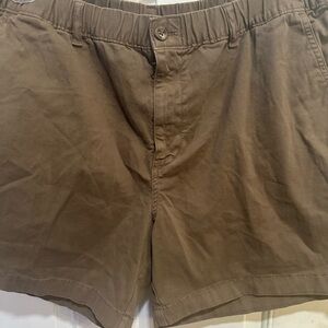 Classic Tan Men's Flat Front Shorts